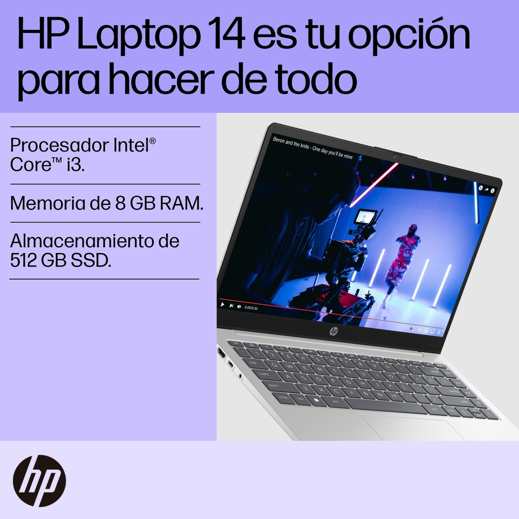 Notebook Hp 14-ep0029la Intel Core I3 1215u 8gb 512gb FHD Windows 11