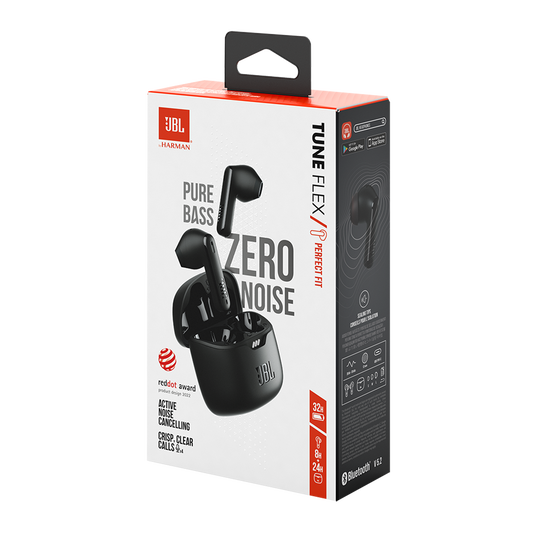 Auricular JBL Tune Flex 2 Inalambrico Bluetooth  Cancelación Negro