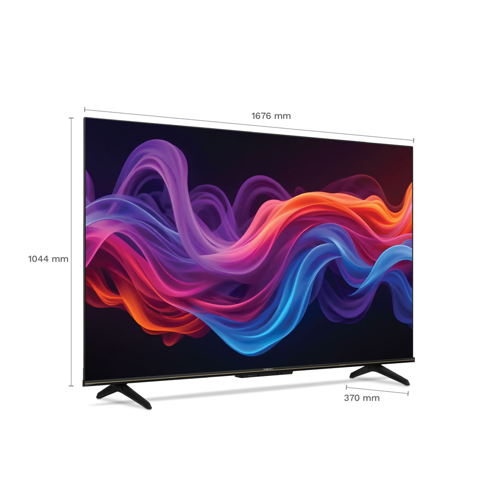 Smart Tv Noblex 75 4K QLED DQ75X9600 Negra