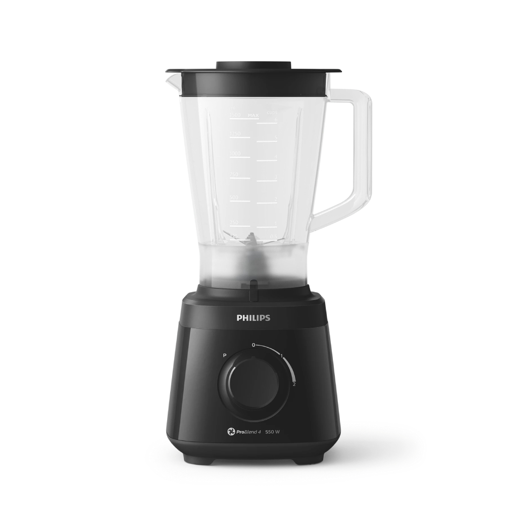 Licuadora Philips 2L 550W Con Jarra De Plástico Negra