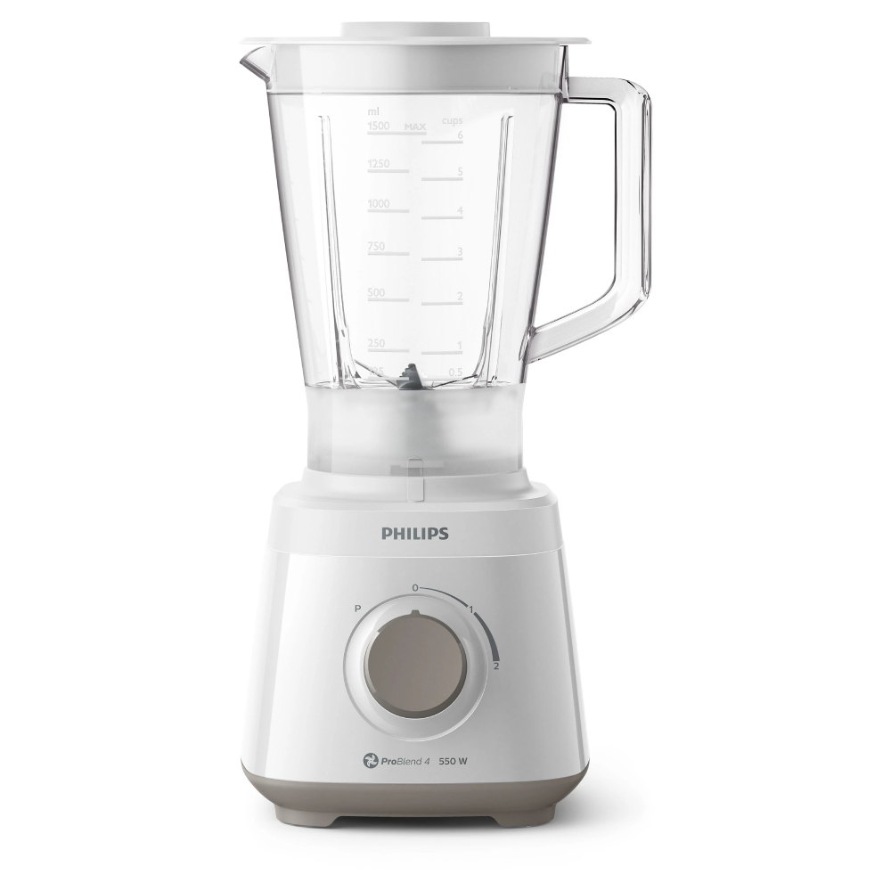 Licuadora Philips 2L 550W Con Jarra De Plástico Blanca