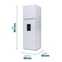 Heladera Philco Top Mount 281Lts No Frost Con Dispenser Blanca