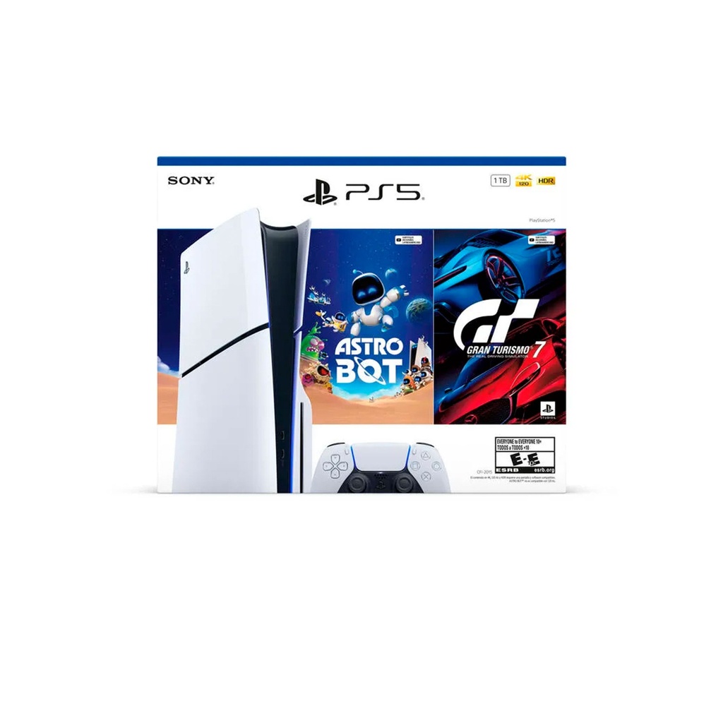 Consola Play Station 5 Standard Bundle + Gran Turismo + Astrobot – Edición LATAM 2015