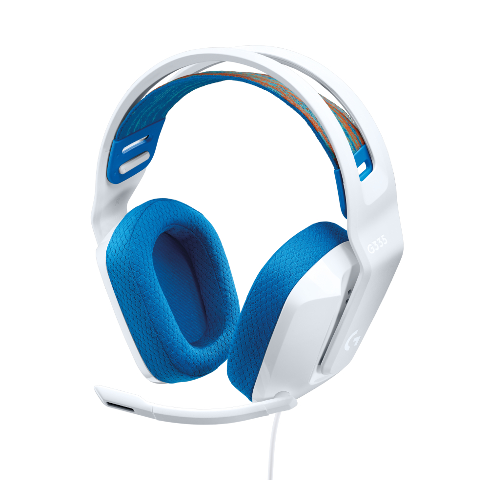Auriculares Gamer Logitech G335 Con Cable y Micrófono Blanco