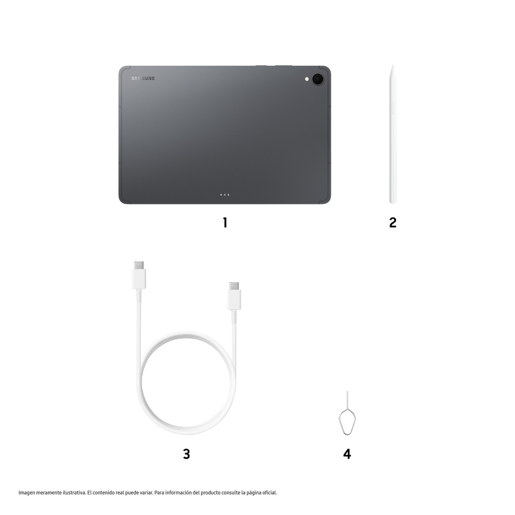 Tablet Samsung Galaxy Tab S11 12gb + 256gb Gris
