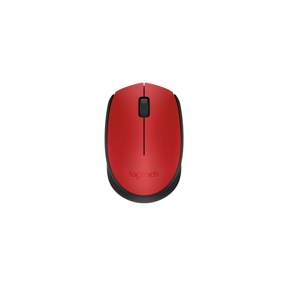 Mouse Logitech Inalámbrico M170 Rojo