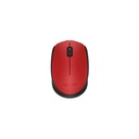 Mouse Logitech Inalámbrico M170 Rojo