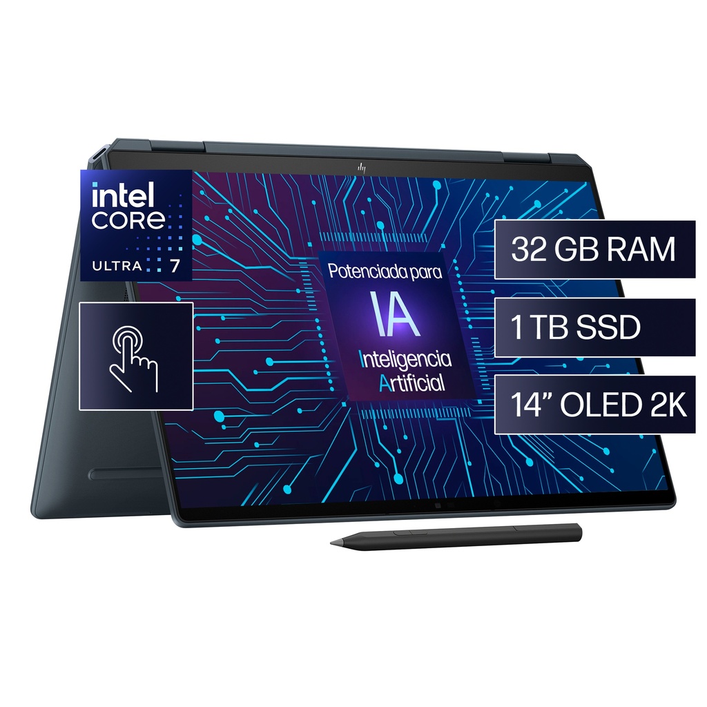 Notebook HP X360 Intel Core Ultra i7 32GB Ram 1TB - 14-eu0000la