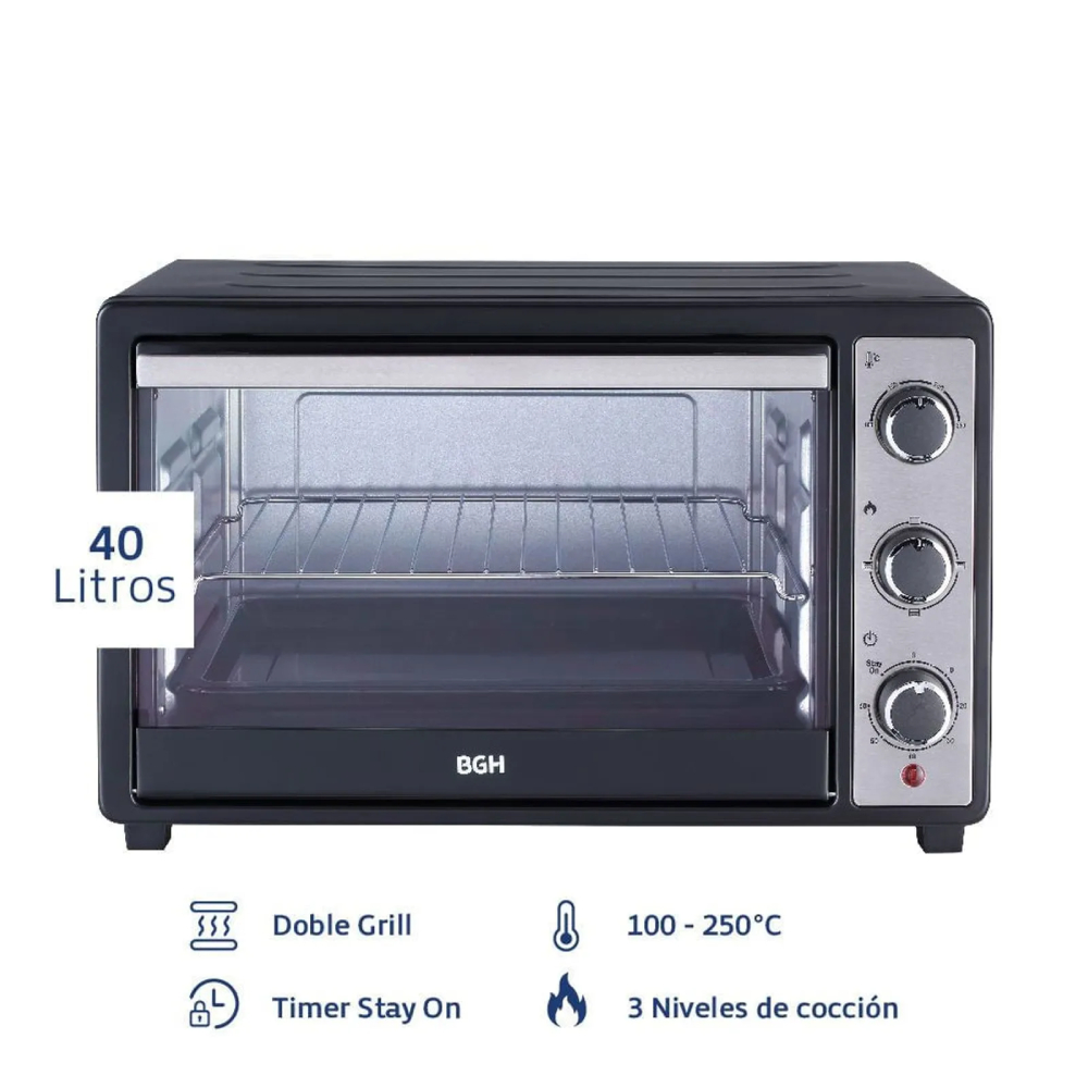 Horno Eléctrico BGH Mecánico Duo 40L