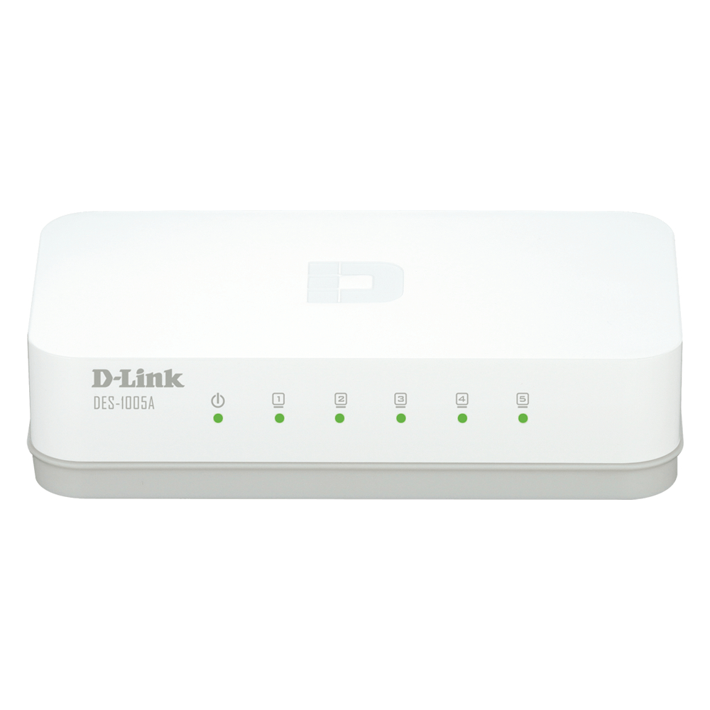 Swtich D-Link DES-1005A Con 5 Puertos 10/100