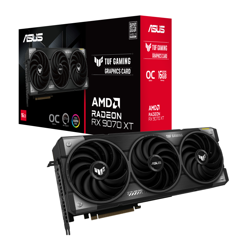 Placa de video Asus TUF Gaming AMD Radeon RX 9070 OC Edition 16 GB