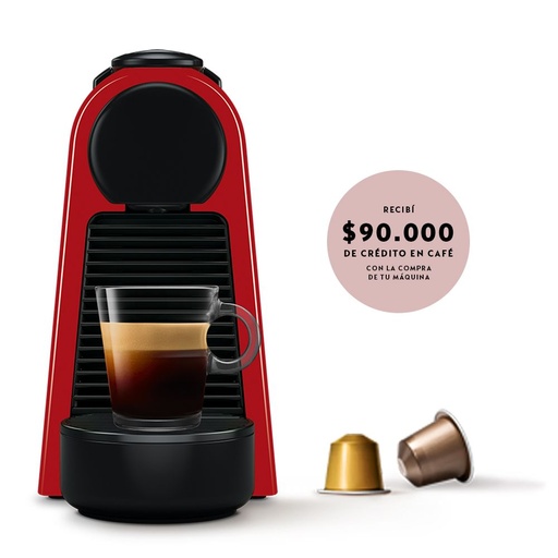 [D30-AR-RE-NE2-I] Cafetera Nespresso Essenza Mini D Roja