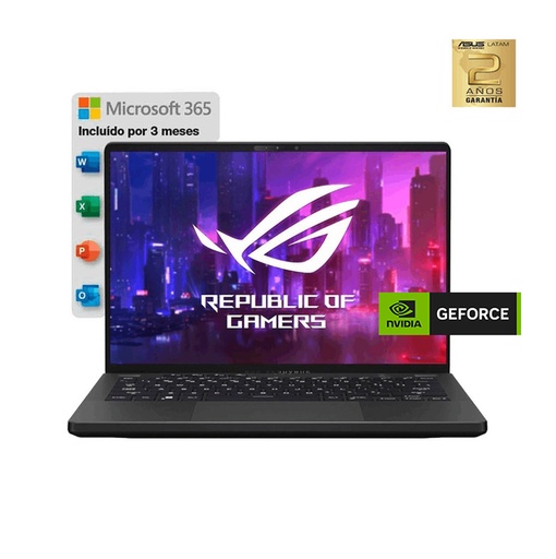 [GA402RJ-L8113W] Notebook Gamer Asus ROG Zephyrus G14 NVIDIA GeForce GTX 1650 Ryzen 9 512Gb 16Gb RAM Win11- Ga402Rj-L8113W